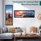 2 Packs 36.8x12.4in Picture Wall Frames Display Panoramic Photo Frame Gallery Poster Frames with Clear Plexiglass MDF Backboard for Family Photos Wedding Home Decor